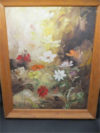 1965 Original Oil lPainting By A. Laurence