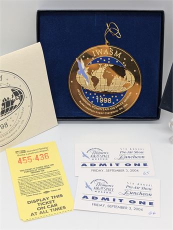 International Womens Air And Space Museum Cleveland Ohio Ornament 1998 Box