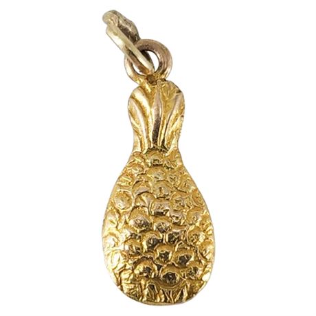 Vintage 10K Gold Pineapple Charm