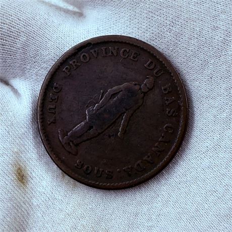 1837 Lower Canada Penny Token