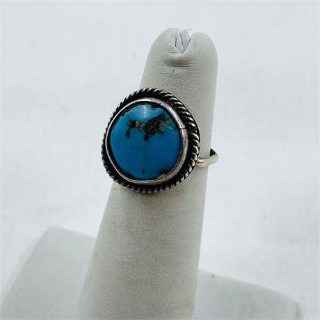 Vtg Navajo Sterling Ring Size 4.5