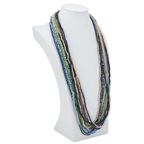 Vtg 80s Twist-A-Bead Style Necklaces, Lot of 15