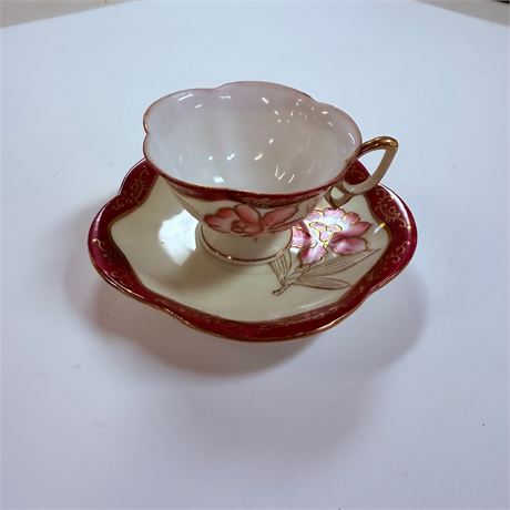 Vintage Porcelain Teacup & Saucer