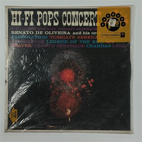 Renato De Oliveira and His Orchestra Hi Fi Pops Concert Sealed Vinyl Record