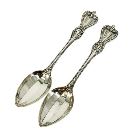 Pair of Vintage Towle Sterling Silver Soup Spoons