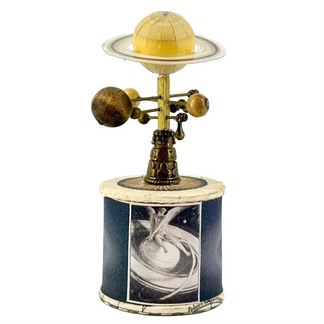 Miniature Paper Steampunk Orrery Made by Artist Pat Sweet