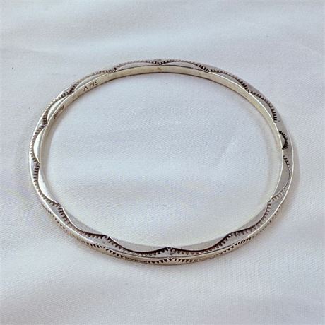 21.2g Navajo Signed Sterling Bracelet