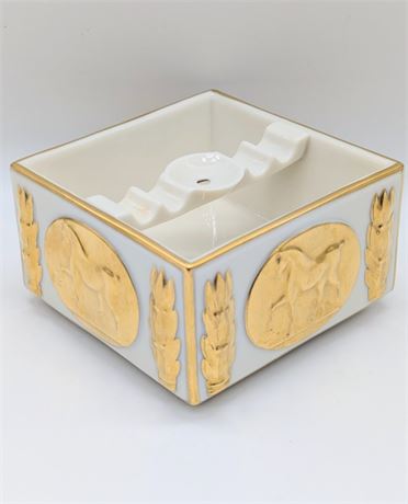 Lenox USA Golden Stallion Ashtray 24K Designer Collection