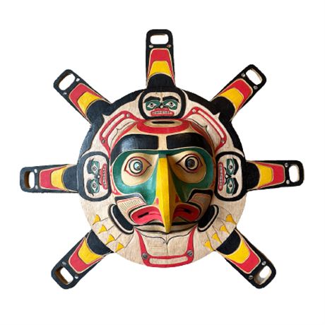 Pacific Northwest Native American Eagle Sun Mask