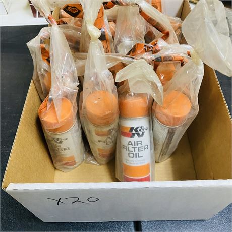 20 NOS Cans Air Filter Oil