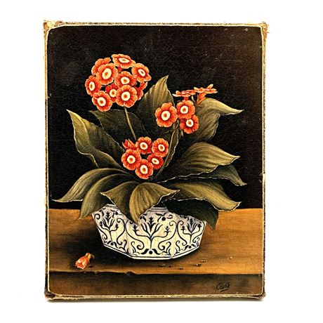 Floral Print on Canvas