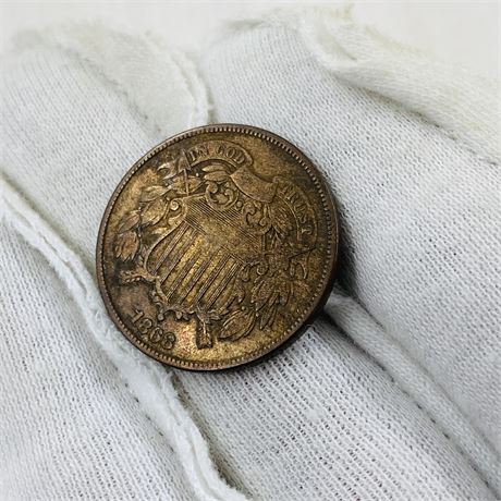 1868 US 2 Cent Piece