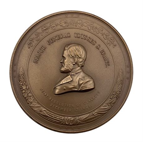 Bronze Restrike of Ulysses S. Grant’s Gold Vicksburg Victory 1863 Metal