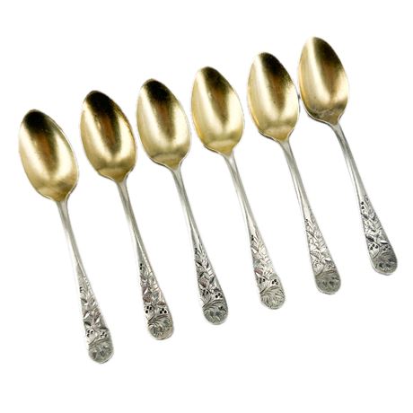 Set of Silver Plate Demitasse Spoons