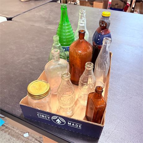 Vintage Glass Bottle Lot