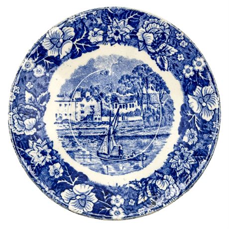 Palissy Pottery England "Thames River Scenes" Ceramic Saucer
