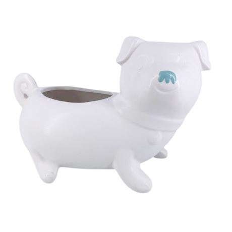 Target White Ceramic Dog Planter