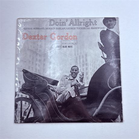 Dexter Gordon Doin’ Alright Sealed Vinyl Record
