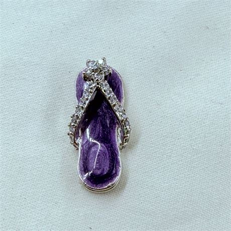 4.4g Sterling Sandal Charm / Pendant