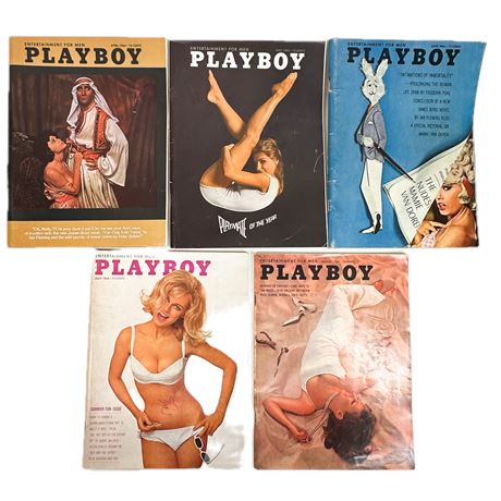 Lot of Vintage 1964 Playboy Magazines
