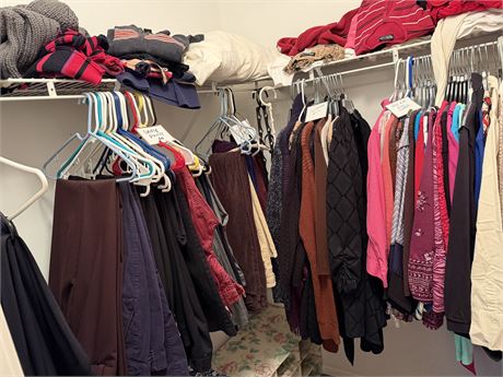 Woman's Dress Pants & Corduroys Size 10 & Sweaters M & L