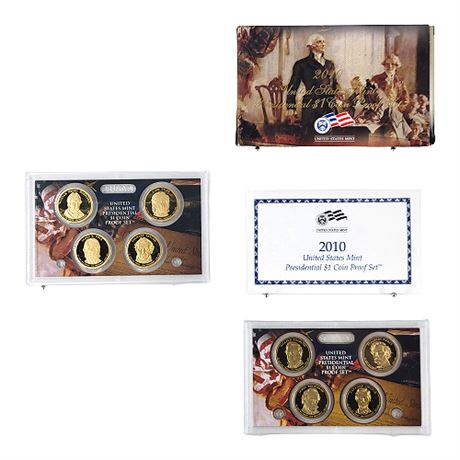 2009 & 2010 US Mint Presidential Dollar Proof Sets