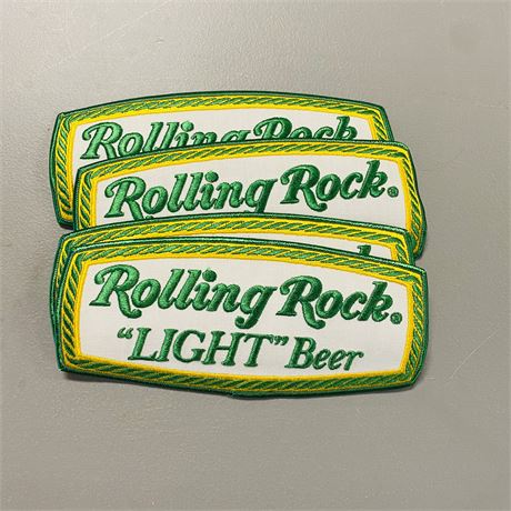 4 Large Rolling Rock Patches