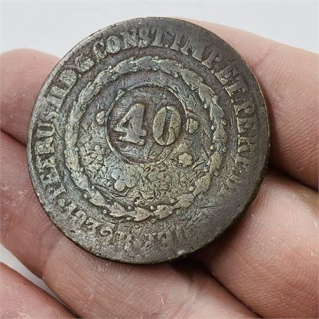 1832 Brazil 40Rs