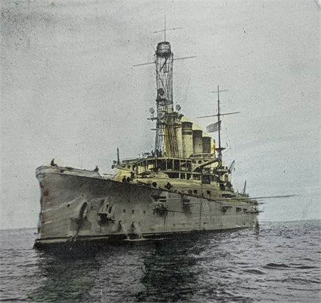 9 Antique WWI era US Battleship, Superdreadnaught, Armoured Boat Stereoviews