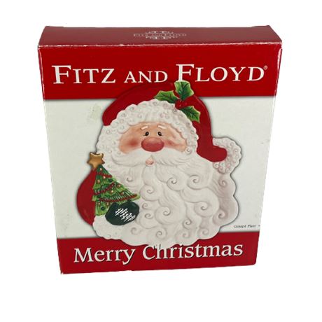 Fitz & Floyd Merry Christmas Canape Plate