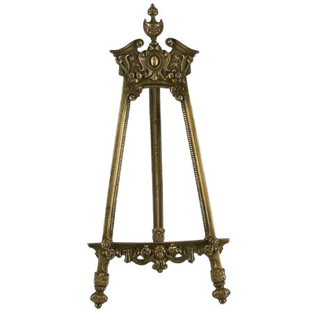 Vintage Ornate Brass Easel