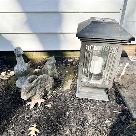 Lot of Concrete Lawn Decor