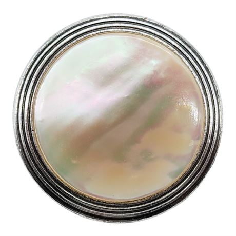 Vintage West German Mother of Pearl Scarf Clip