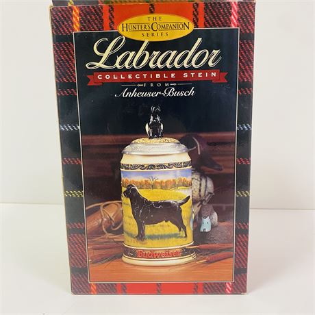 Budweiser Labrador Stein Mint in Orig Box