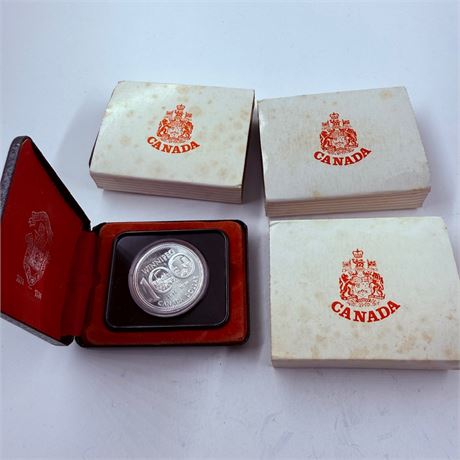 3x 1974 Canada $1 Coins