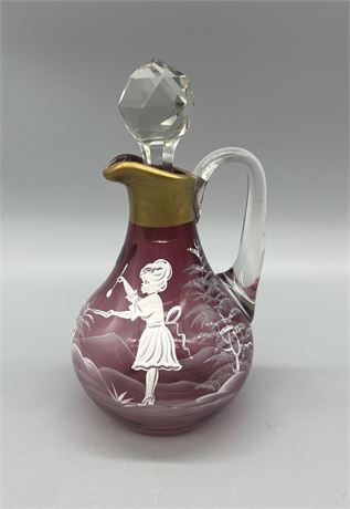 Mary Gregory Cranberry Cruet