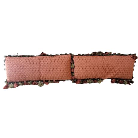 Barclay Butera Style Custom-Made Salam Throw Pillows w/ Tassels