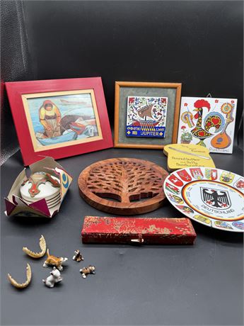 Tree of Life, Tiles, Miniatures & Jaw Bone