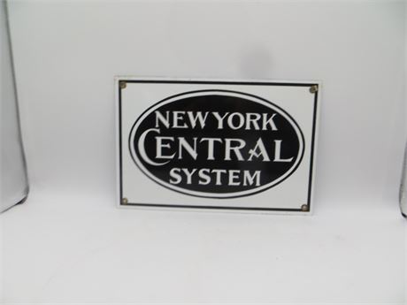 NEW YORK CENTRAL Porcelain Sign