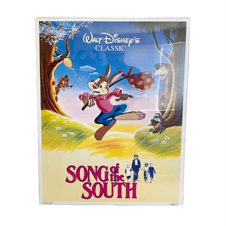 1986 Walt Disney "Song of the South" Poster