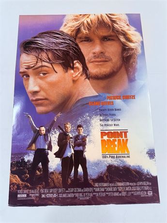 Point Break Original Rolled 27x40” Movie Poster