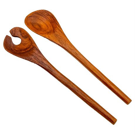 VIntage Teak Salad Serving Spoons
