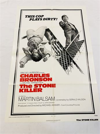 The Stone Killer Original 27x41 Movie Poster
