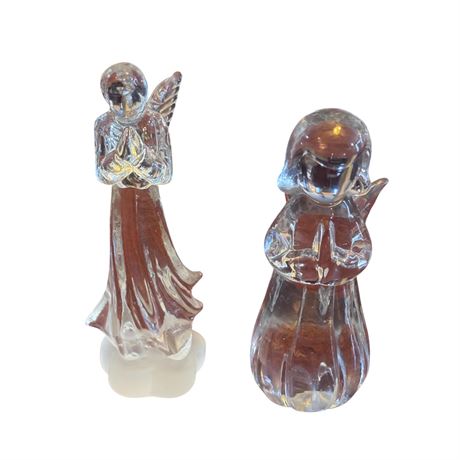 Two (2) Crystal Angels