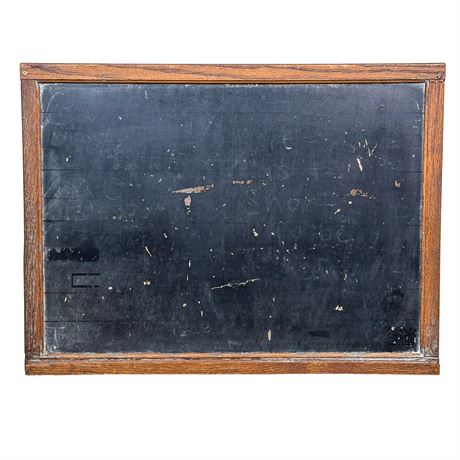 Framed Double-Sided Vintage Chalkboard