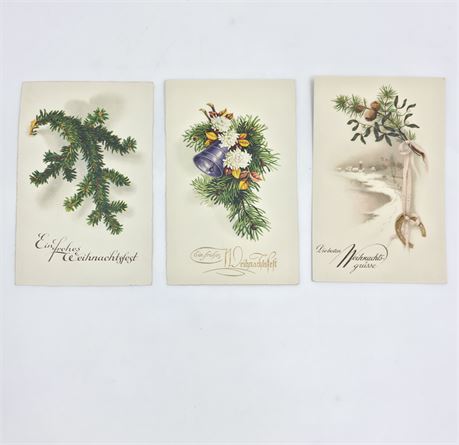 Victorian Era, German Holiday Postcard Lot