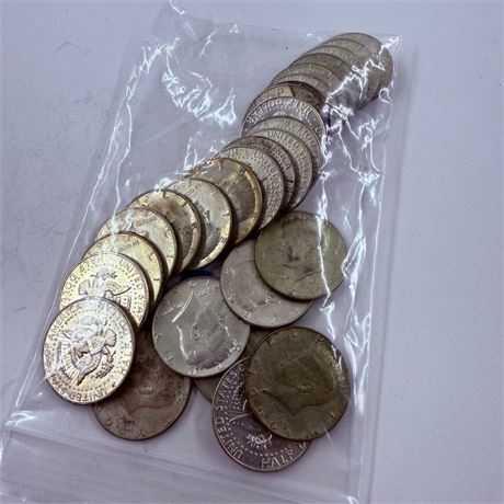 $14 Kennedy 40% Silver Half Dollars