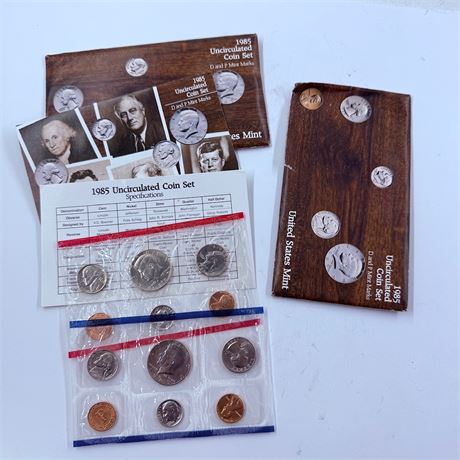 2x 1985 US Mint Uncirculated Sets