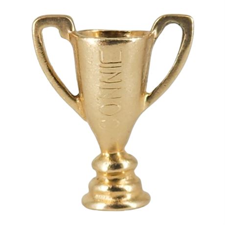 Vintage 14K Gold Engraved Loving Cup Charm