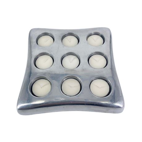 Square Metal Tealight Candle Holder